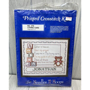 Vintage Needles N Hoops Printed Crosstitch Kit No. 379 Loving Care NEW